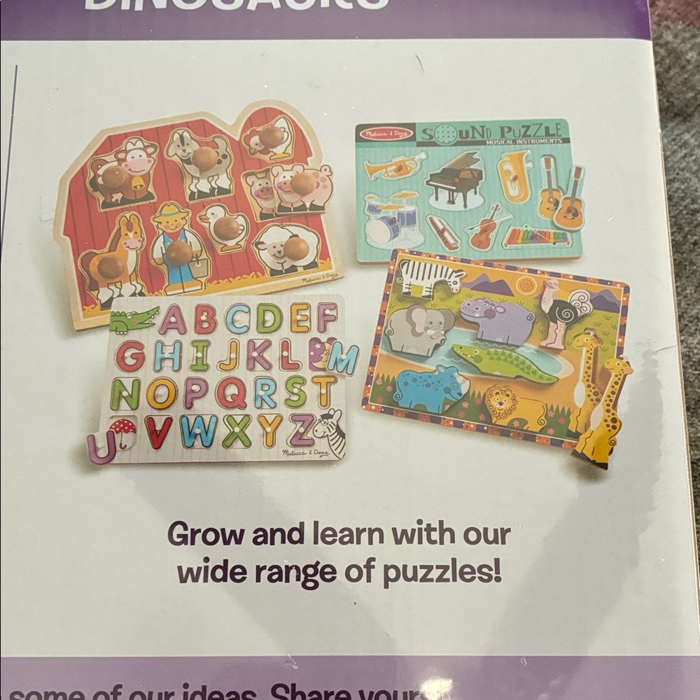 Melissa & Doug Chunky Dinosaur Puzzle - - Picture 5 of 8